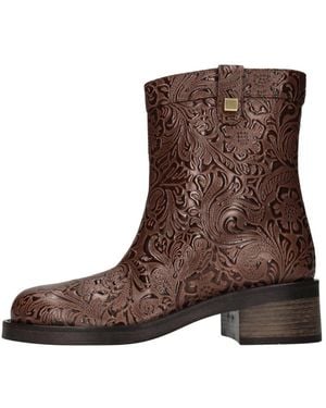 Maison Skorpios Ankle Boots - Brown