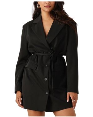 Another Label Kleedjes ,Zwart ,Chique Blazer Jurk Voor Herfst/Winter