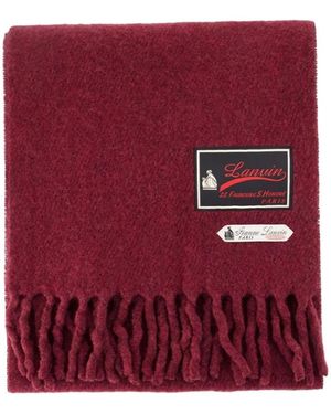 Lanvin Fluffy Smash Mit Label Schal - Rot