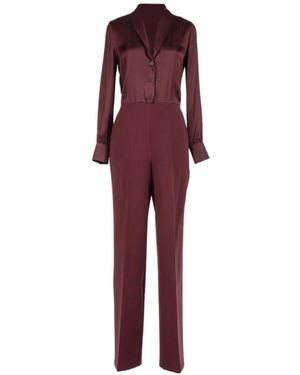 Twinset Jumpsuits & Playsuits ,Paars ,Polyester Elegant One Piece Jumpsuit - Rood