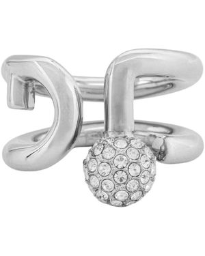 Furla Accessoires ,Grijs ,Klassieke Ring - Metallic