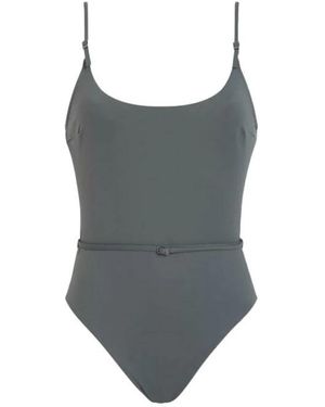 Calvin Klein Badmode ,Groen ,Polyester Badpak Uit Één Stuk - Grijs
