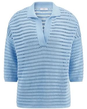 Riani Rundhalspullover - Blau