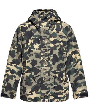 A Bathing Ape Camo Motif Jacket - Grün