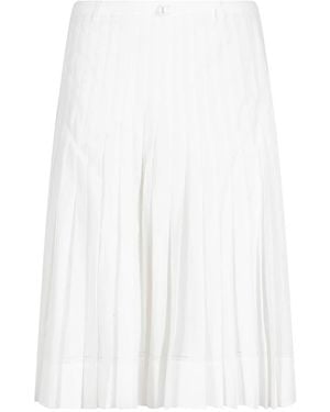 Low Classic Midi Skirts - White