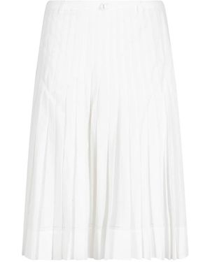 Low Classic Rokken ,Wit ,Pleated Midi Skirt