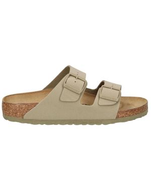Birkenstock Klassieke Sandaal Met Twee Banden - Naturel