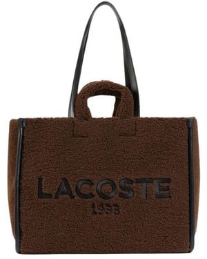 Lacoste Heritage Seizoensgebonden Faux Fur Tote - Bruin