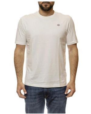 Blauer Tops ,Wit ,Katoen Errol Micro Logo T-Shirt - Grijs