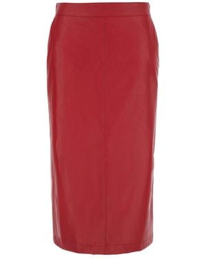 Pinko Rok Met Suède-Effect - Rood