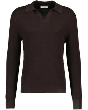 Gran Sasso V-Neck Knitwear - Nero