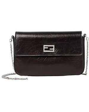 Fendi Tassen ,Zwart ,Leer Clutch H26