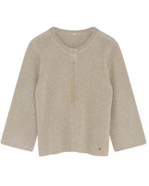 GUSTAV Rundhals-Strickware - Natur