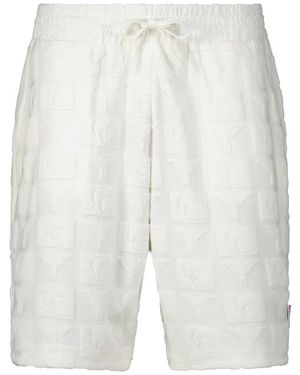 carlo colucci Allover-print shorts moderner stil komfort - Weiß