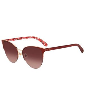 Kate Spade Vrouwen Zonnebril 57/17/140 Mm Metaal - Rood