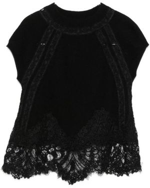 Ermanno Scervino Sleeveless Tops - Black