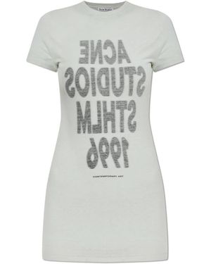 Acne Studios Layered Jersey T-Shirt - Grijs