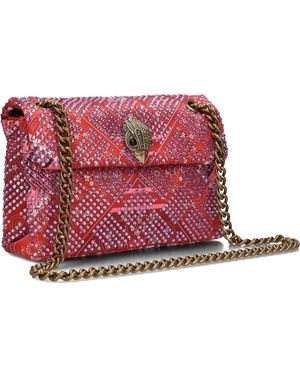 Kurt Geiger Rode Fabric Mini Kensington Schoudertas - Rood