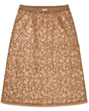 Munthe Midi Skirts - Natural