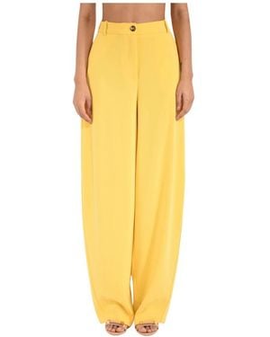 Elisabetta Franchi Wide Trousers - Amarillo