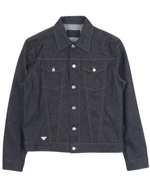 Prada Jassen ,Blauw ,Denim Denim Blouson Jacket