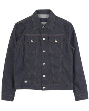 Prada Jassen ,Blauw ,Denim Denim Blouson Jacket