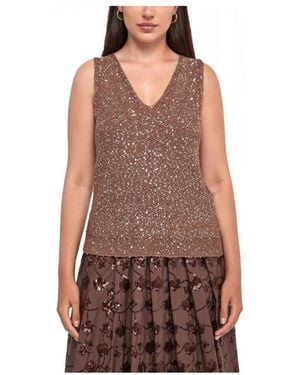 Weekend by Maxmara V-Neck Knitwear - Brown