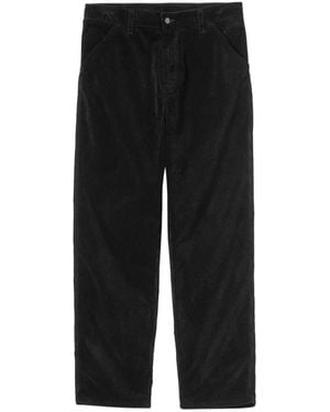 Carhartt Broeken ,Zwart ,Katoen Simple Pant Corduroy 9.7 Oz