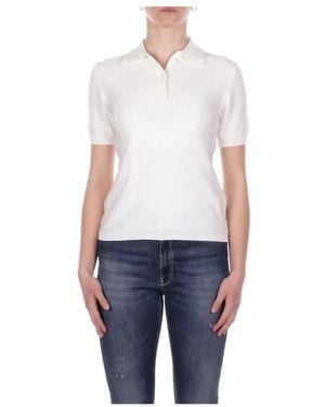 Max Mara Tops ,Wit ,Polo Shirts - Blauw