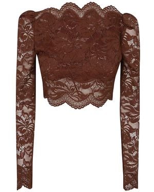 Rabanne Long Sleeve Tops - Brown
