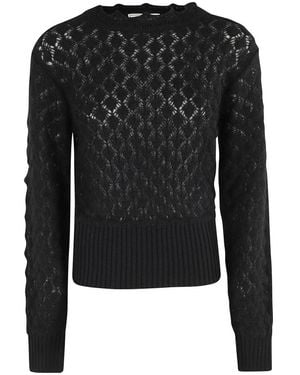 Blumarine Round-Neck Knitwear - Zwart