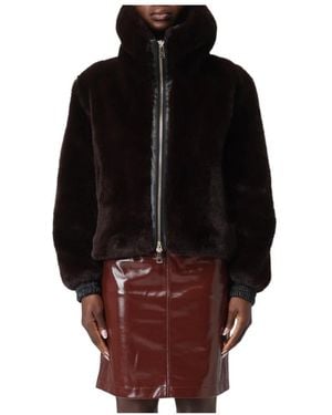 Hanita Faux Fur & Shearling Jackets - Brown