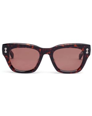 Akoni Accessoires ,Veelkleurig ,Nebula Zonnebril - Bruin