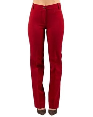 Pinko Straight Trousers - Red