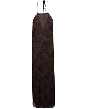 Pinko Mustang Lange Jurk - Paars