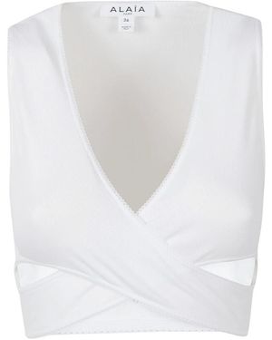 Alaïa Sleeveless Tops - Blanco