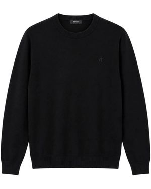 Replay Rundhals-Strickpullover - Schwarz