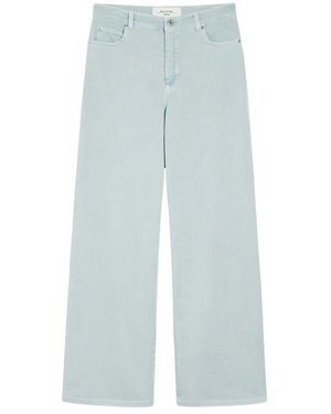 Weekend by Maxmara Weite Bein Baumwollhose - Blau