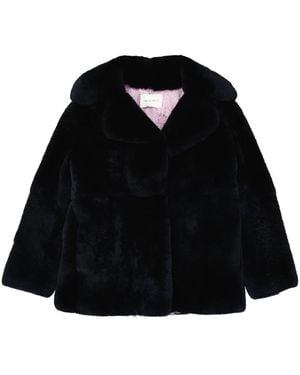 Alberta Ferretti Faux Fur & Shearling Jackets - Black