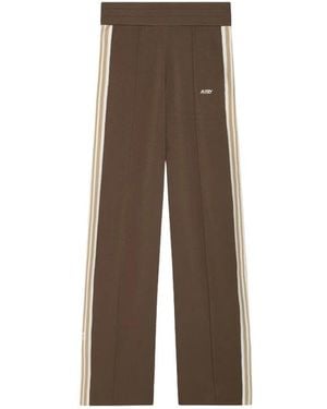 Autry Broeken ,Bruin ,Viscose Knit Joggers