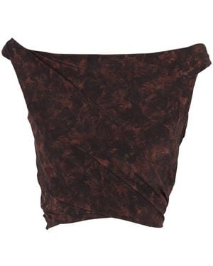Cortana Sleeveless Tops - Brown