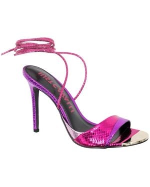 Just Cavalli Bunte High Heel Sandalen - Pink