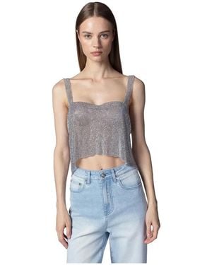 Twentyfourhaitch Sleeveless Tops - Blue