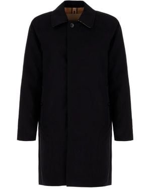 Burberry Single-Breasted Coats - Noir