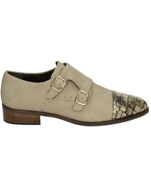 Pertini Leder Schuhe Mit Niedrigem Absatz - Braun