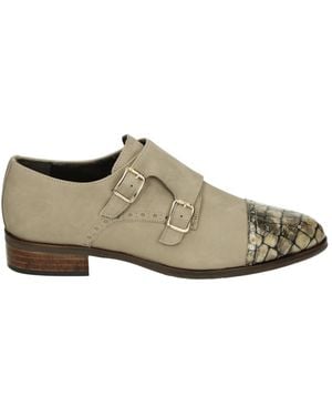 Pertini Leder Schuhe Mit Niedrigem Absatz - Braun