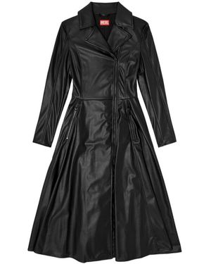 DIESEL Single-Breasted Coats - Schwarz