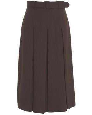 Kaos Midi Skirts - Bruin