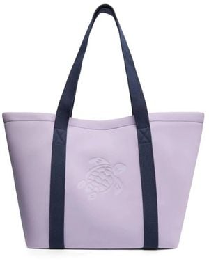 Vilebrequin Neoprene Strandtasche Solid - Lila