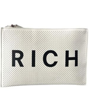 John Richmond Clutches - White